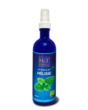 Bio meduňkový hydrolát, lat. Melissa officinalis. 100% čisté a přírodní bio hydroláty bez konzervantů od francouzské značky H&T.