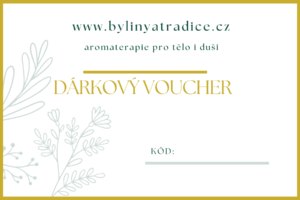dárkový voucher - kupón na nákup aromaterapie Byliny a Tradice