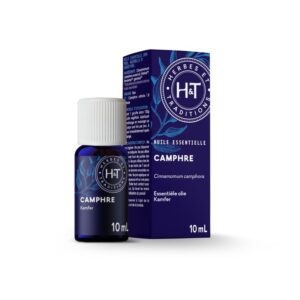 Éterický olej Kafr, Cinnamomum camphora od francouzského výrobce Herbes&Traditions. Silná, povzbudivá a povznášející vůně k všestrannému použití.