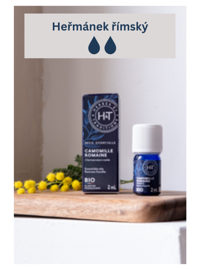 Blog aromaterapie Byliny a Tradice - relaxační masáž s esenciálním oleji - Heřmánek římský